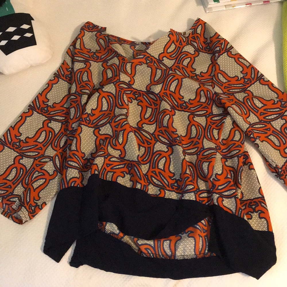 Orange and Navy Tunic